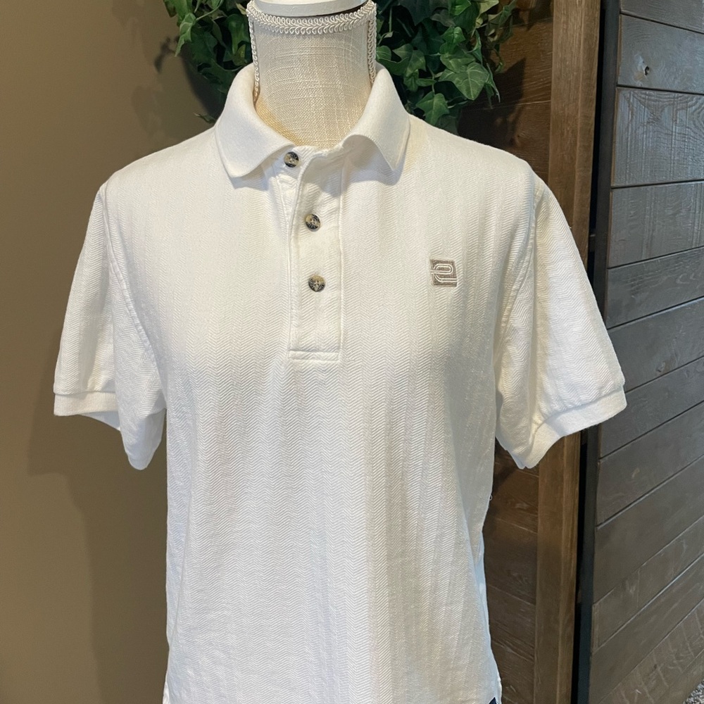 Men’s White Enterprise Rent-A-Car Golf Shirt. Size: Small